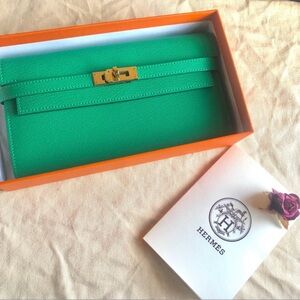 NWT Hermès Kelly Long Classic Wallet